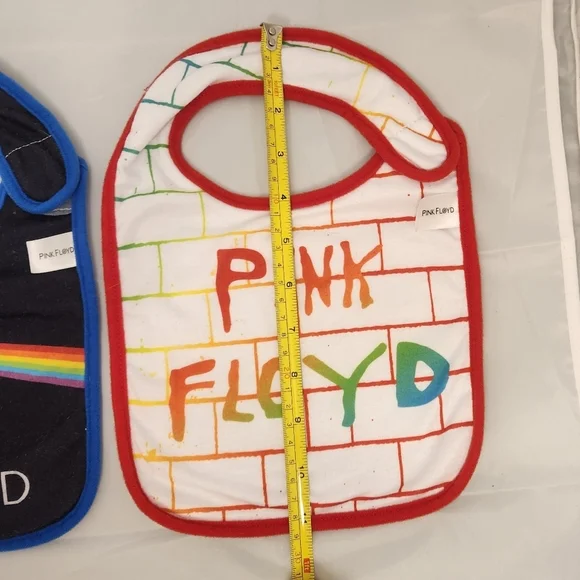 Daphyls Pink Floyd Pair of Baby Bibs One Size - Picture 5 of 16
